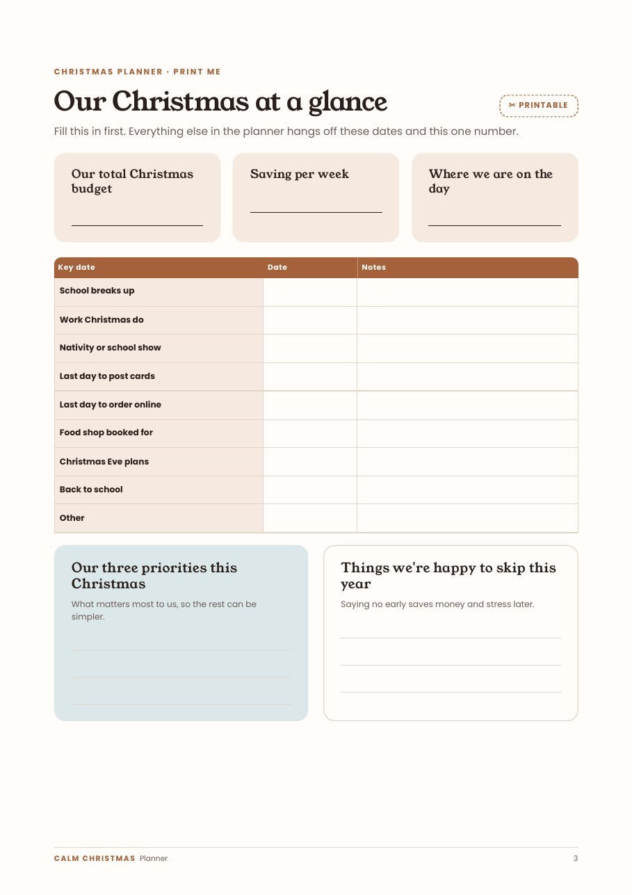 The Calm Christmas Planner - Corra
