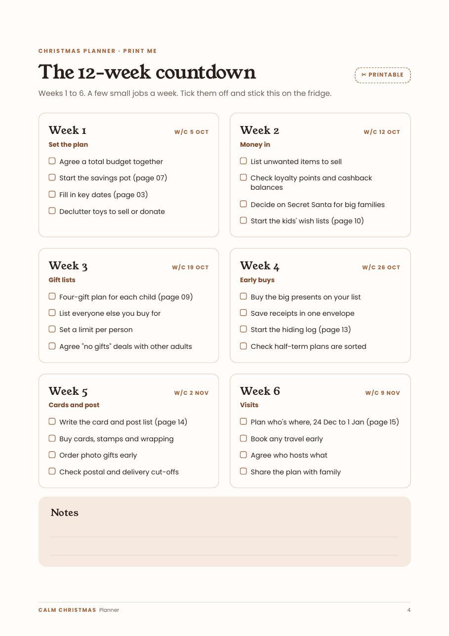 The Calm Christmas Planner - Corra
