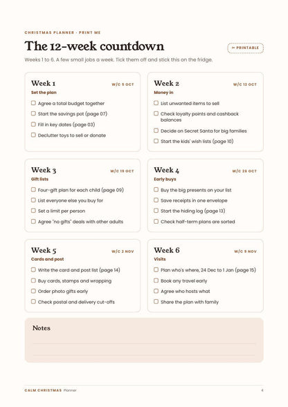 The Calm Christmas Planner - Corra
