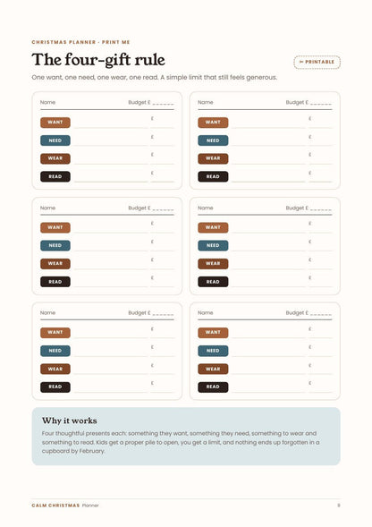 The Calm Christmas Planner - Corra