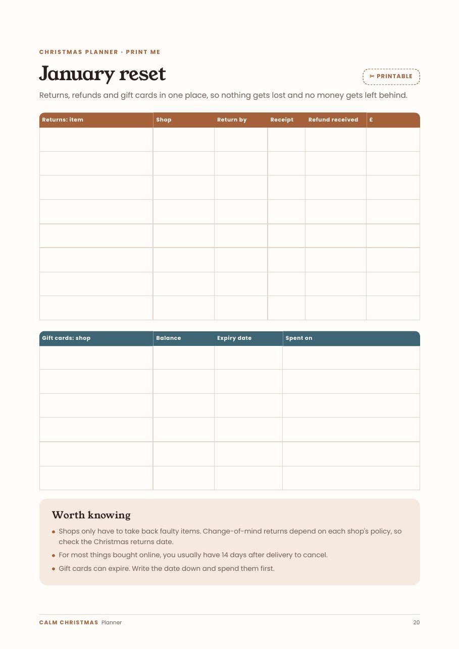 The Calm Christmas Planner - Corra