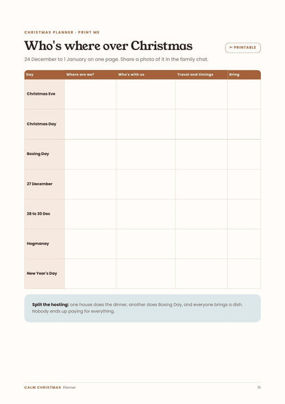 The Calm Christmas Planner - Corra