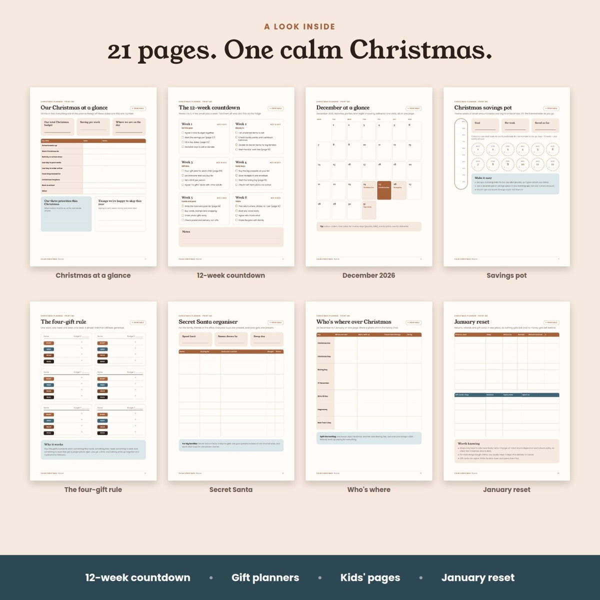 The Calm Christmas Planner - Corra