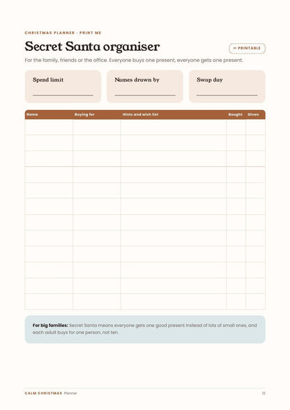 The Calm Christmas Planner - Corra