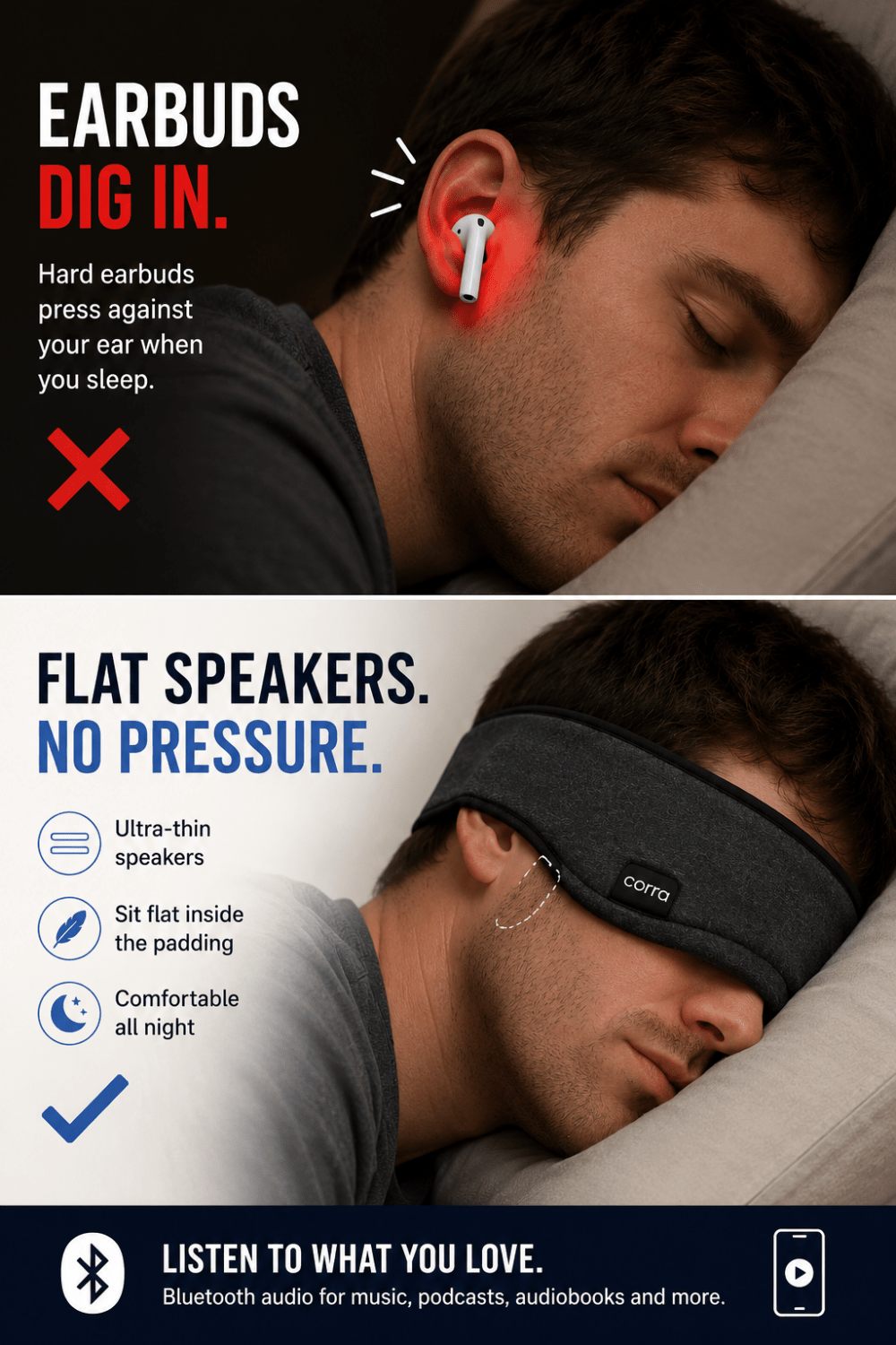 The Lights Out Sleep Mask - Corra